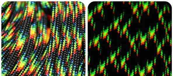 (image for) GalaxyBlacklightParacord - Click Image to Close